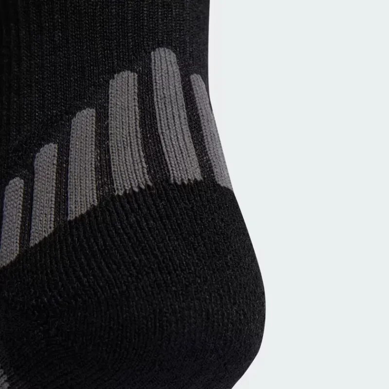 Adidas PERFORMANCE TRAINING QUARTER SOCKS Mid-Calf Socks Unisex 1 Pack Black/Gray Five-2