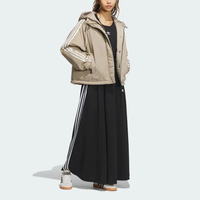 Adidas Originals LNY W JACKET PA Puffer Jacket Women's Shadow Khaki Brown-3