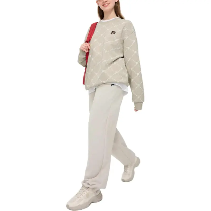 FILA FUSION Sweatshirts Unisex Skin Gray-3