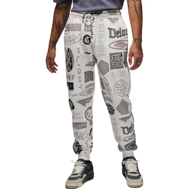 Jordan Casual Pants Men's White-1