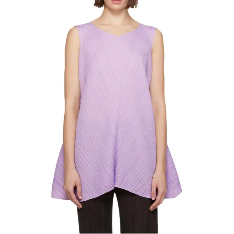 PLEATS PLEASE ISSEY MIYAKE T Shirt Women's Light Purple-2