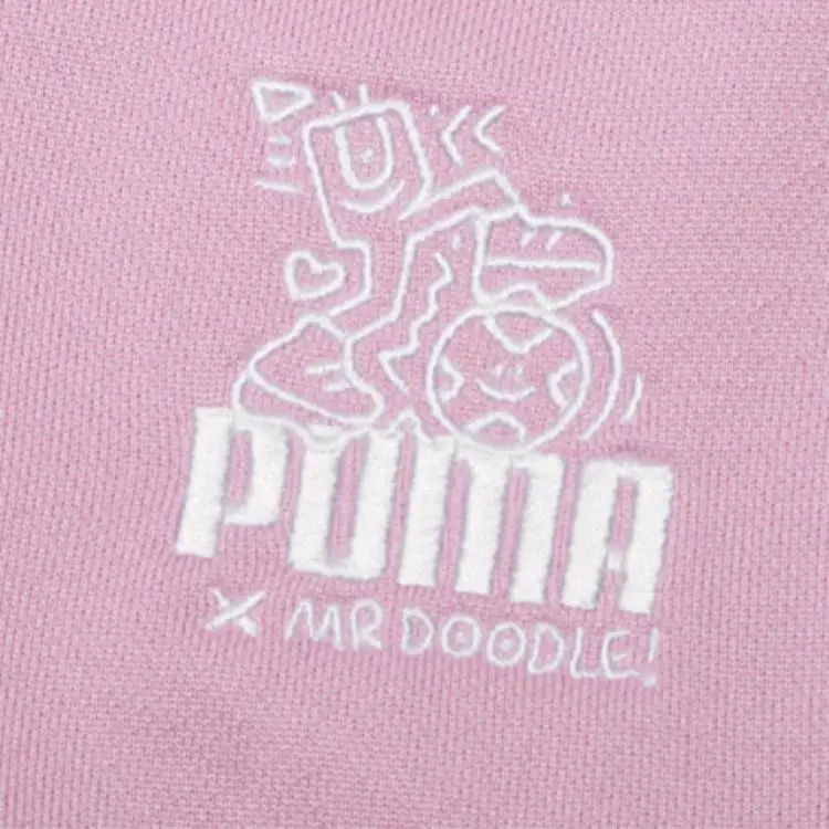 PUMA Puma X Mr. Doodle Knitted Sports Pants Women's Light Purple-2