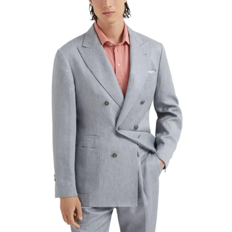 Brunello Cucinelli Double Breasted Tailored Blazer-2
