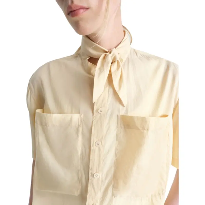 Lemaire Short Sleeve With Foulard Shirt-4