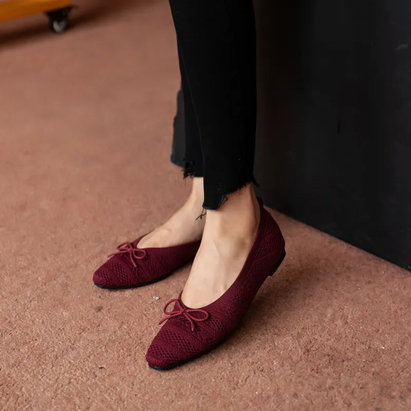TASMAN AUS Square Toe Low Vamp Casual Shoes Women's-6