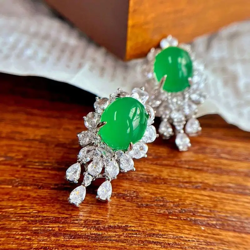 Grace Chalcedony Earrings Women's-1