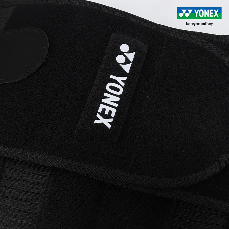 YONEX Back Support Braces Breathable, Protective, Slip Resistant Black Polyester, Nylon, Elastane-2
