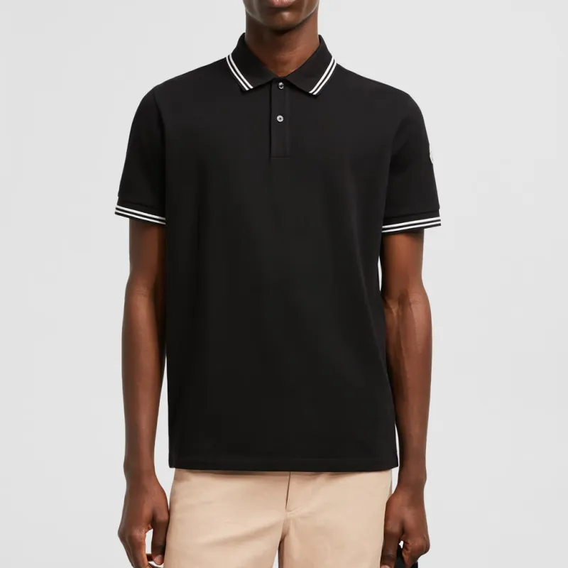 Moncler Logo Patch Short Sleeved Polo Shirt-1