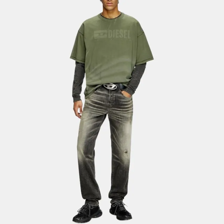 DIESEL T Adjust R13 Laser Faded Logo T Shirt-3