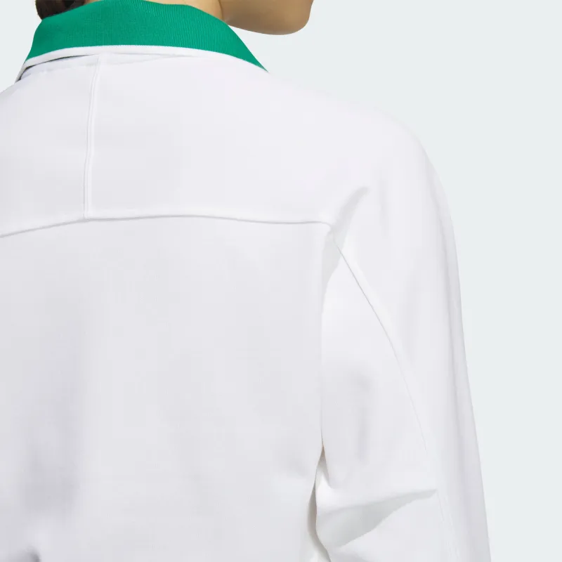 Adidas Verbiage Long Sleeve Dress Long Sleeved Dresses Women's White-4