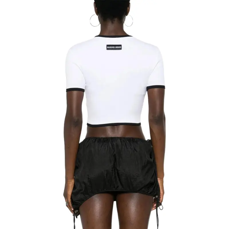 Marine Serre Moon logo Cropped Top-6