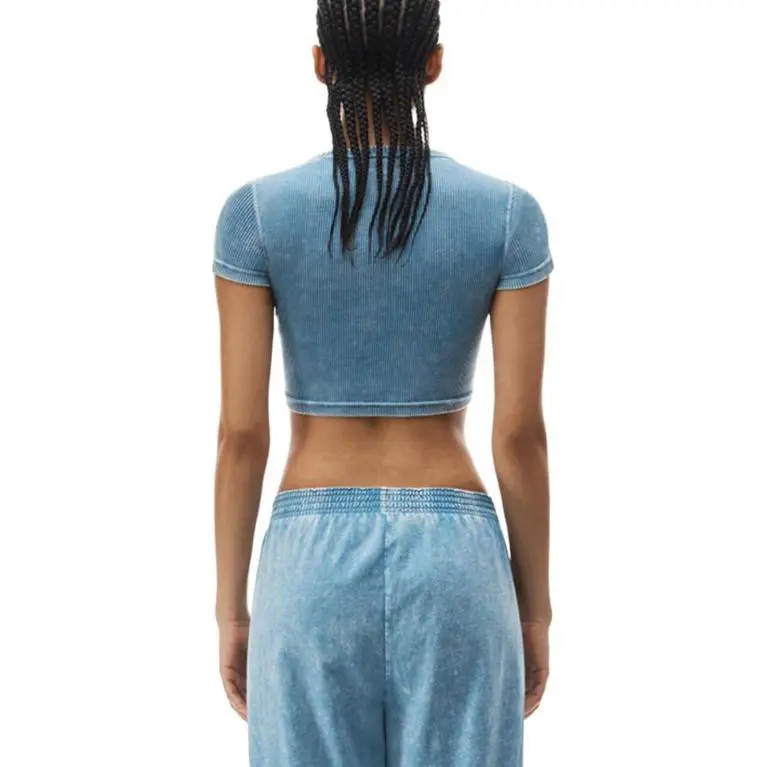 Alexander Wang Bodywear Series T Shirts Women's Blue-3