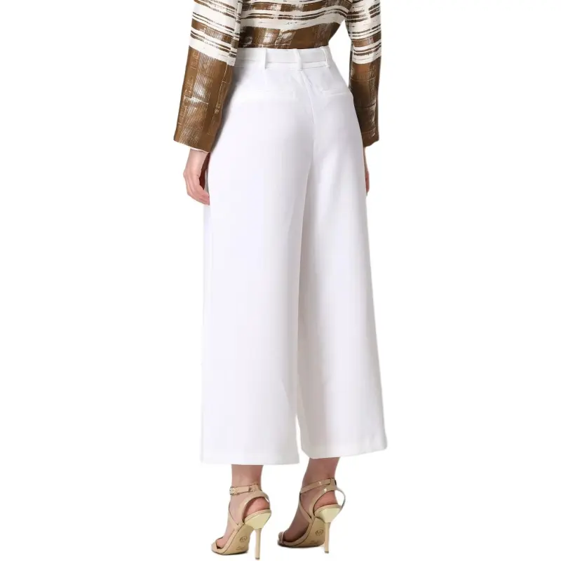 MICHAEL KORS Logo Plaque Wide-Leg Trousers-3