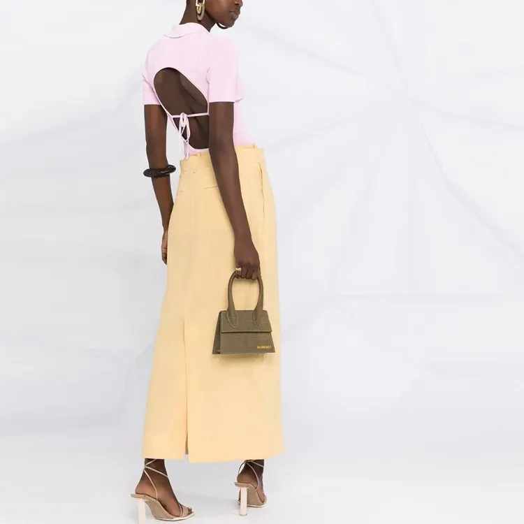 Jacquemus Casual Long Skirts Women's Yellow-2