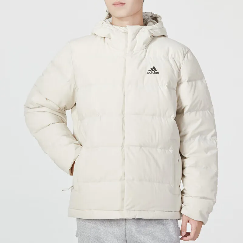 Adidas Down Jacket Unisex White Comes With Necklace-5