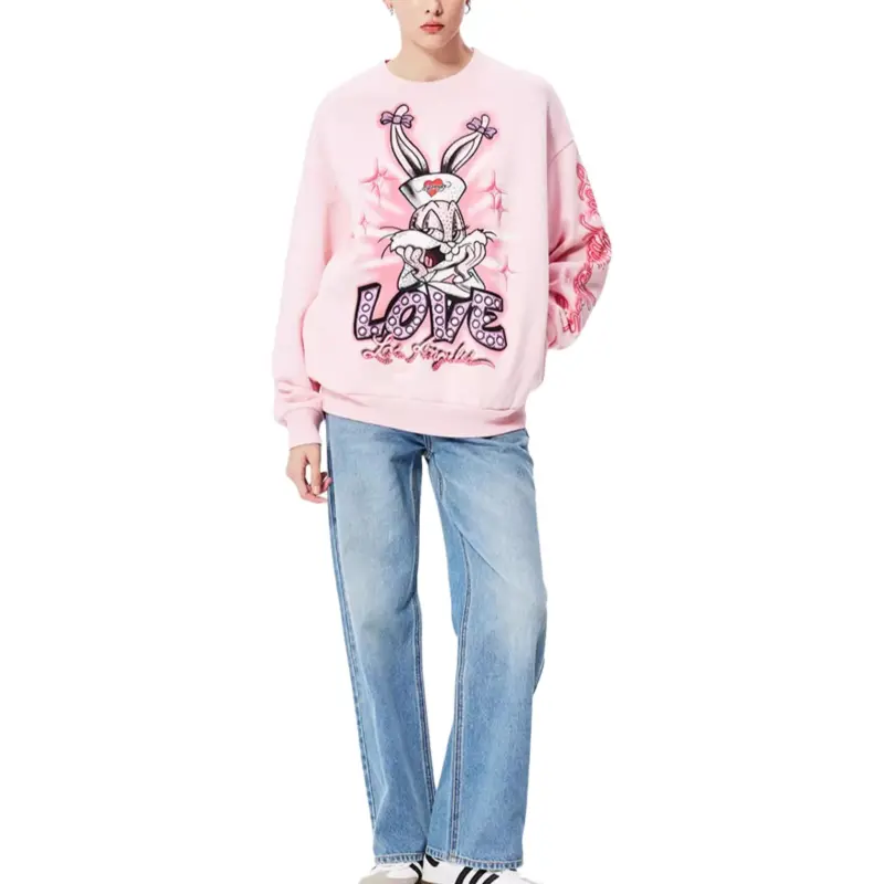 Ed Hardy Sweatshirt Women's Cherry Blossom Pink-2