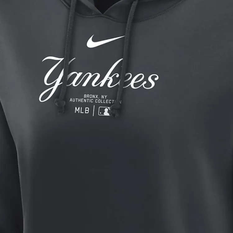 Nike New York Yankees Authentic Collection Women's Nike Therma Mlb Pullover Hoodie-2