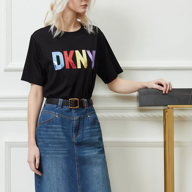 DKNY T-Shirts Women's Black-2