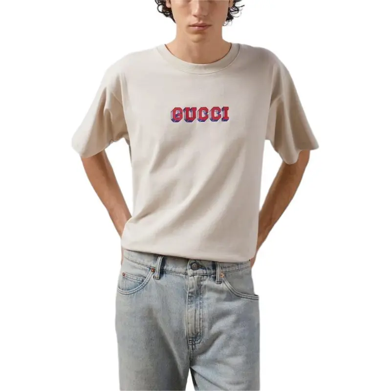 GUCCI T Shirt Men's Ivory White-2