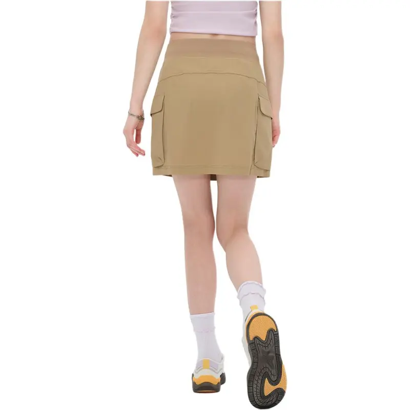 FILA FUSION FOBFUSION LIFE SS25 Casual Short Skirts Women's Sand Millet Brown BG-2
