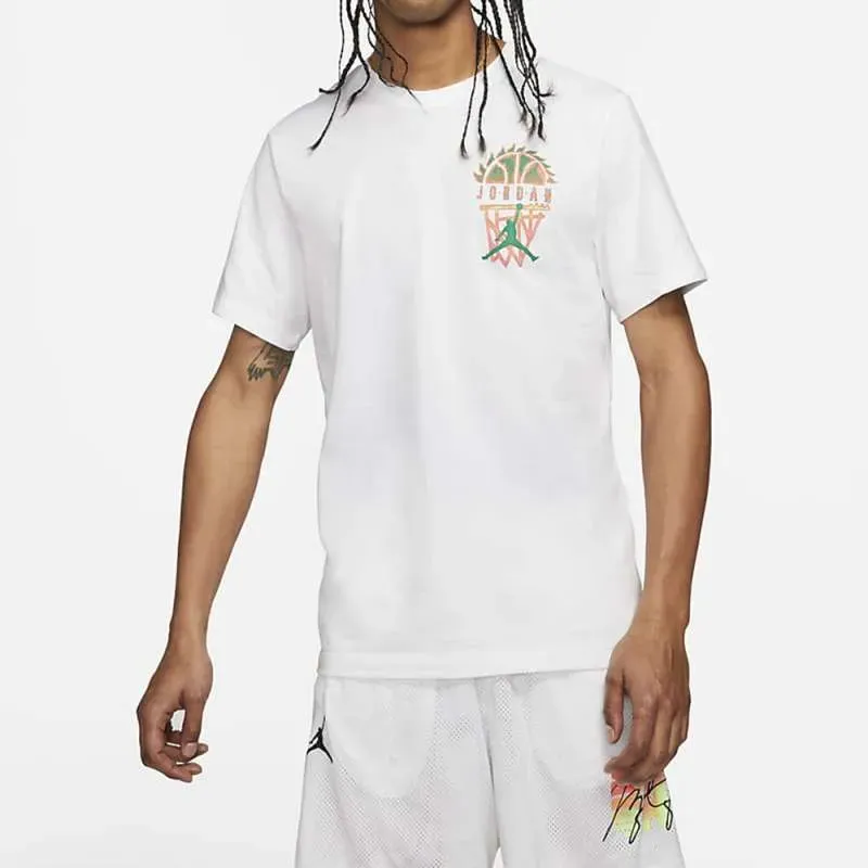 Jordan Set-in Sleeve T-Shirt Men's White-2