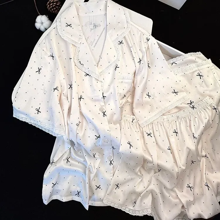 WANANNI Pajama Set Women's White-3