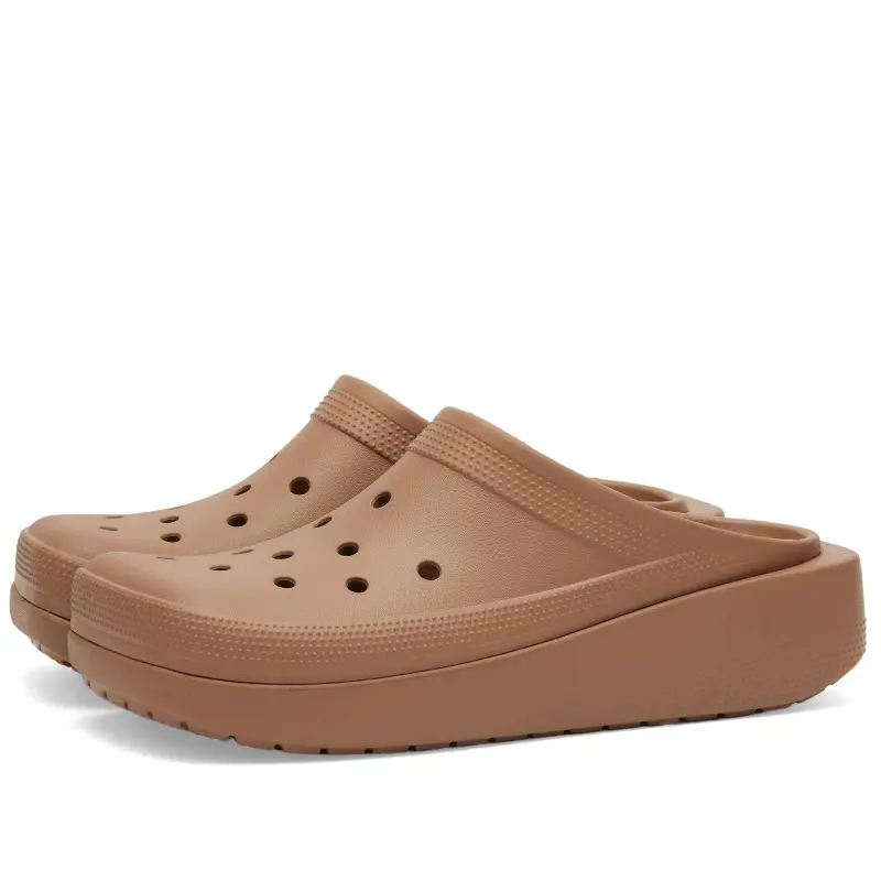 Crocs Blunt Toe Clog Clogs Unisex Brown-12
