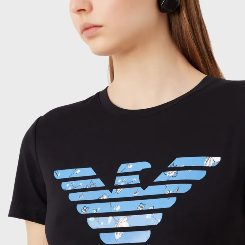 EMPORIO ARMANI T Shirts Women's Navy Blue-4