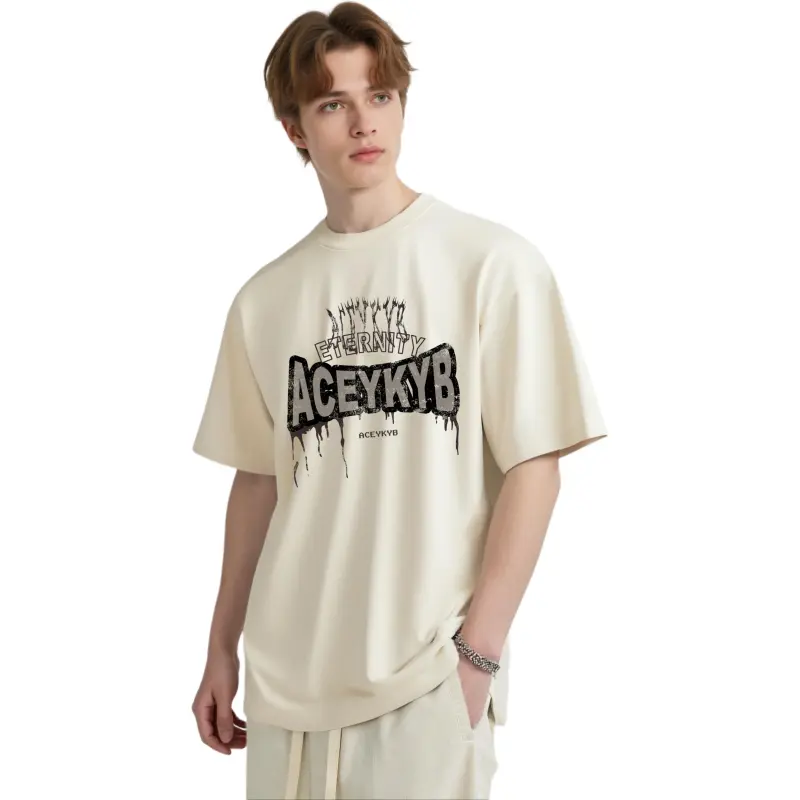YK&YB T Shirts Unisex Apricot-4