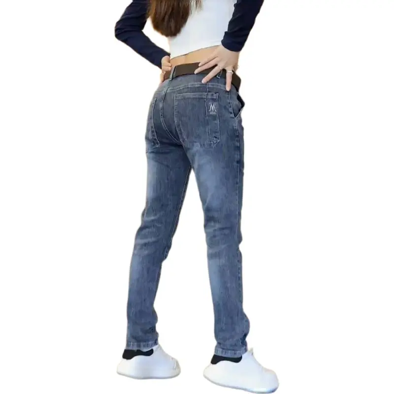 HULIXIONGDI Jeans Men RR815 Blue Gray-1