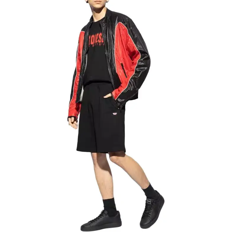 DIESEL P Bisc D Logo Embroidered Track Shorts-1