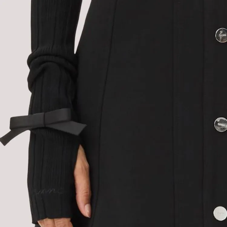 GANNI Ribbed knit Wrist Warmers-1
