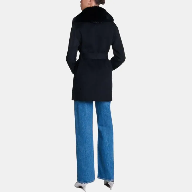 Maje Double faced Midi Coat-3