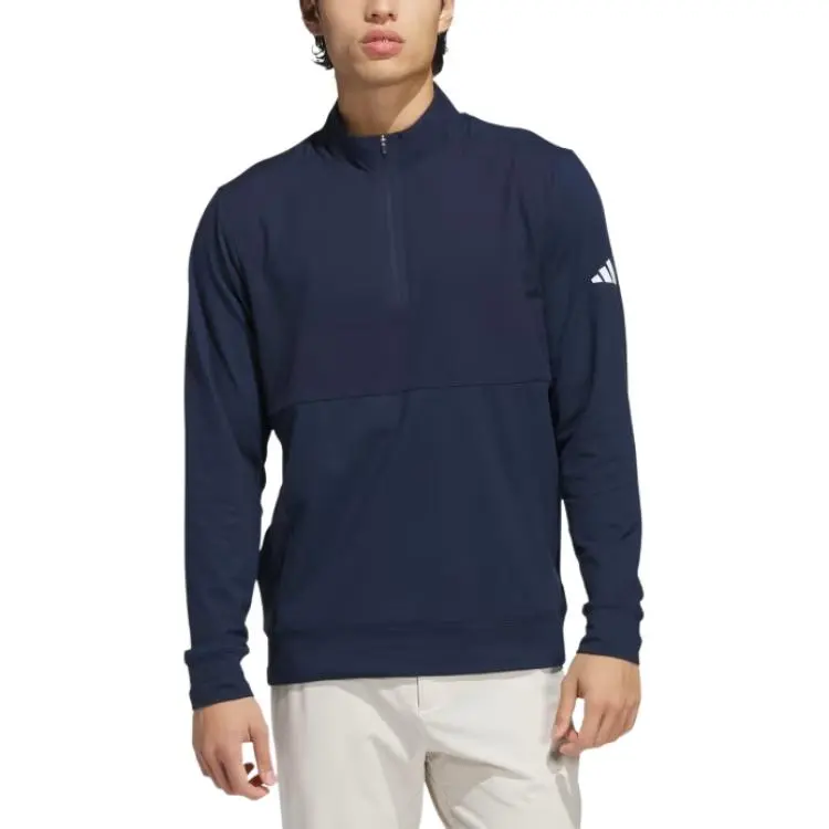 Adidas Free Shipping With AdiClub Ultimate365 Tour Quarter Zip Pullover-1
