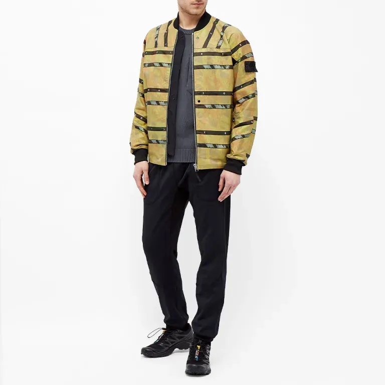 STONE ISLAND Jackets Men Yellow-1
