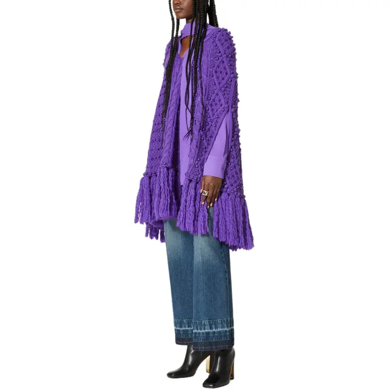 Valentino Sleeveless Dresses Women's Purple-4