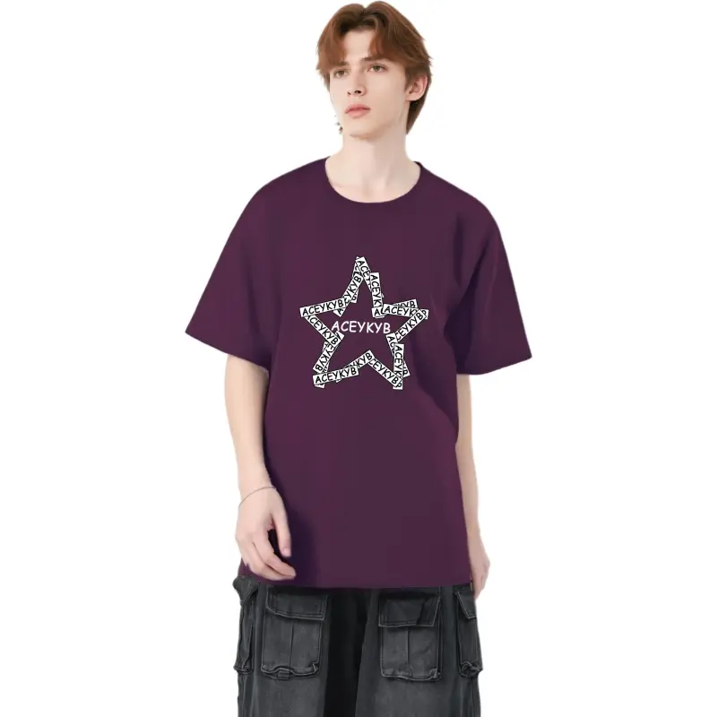 YK&YB T Shirts Unisex Grape Purple-4