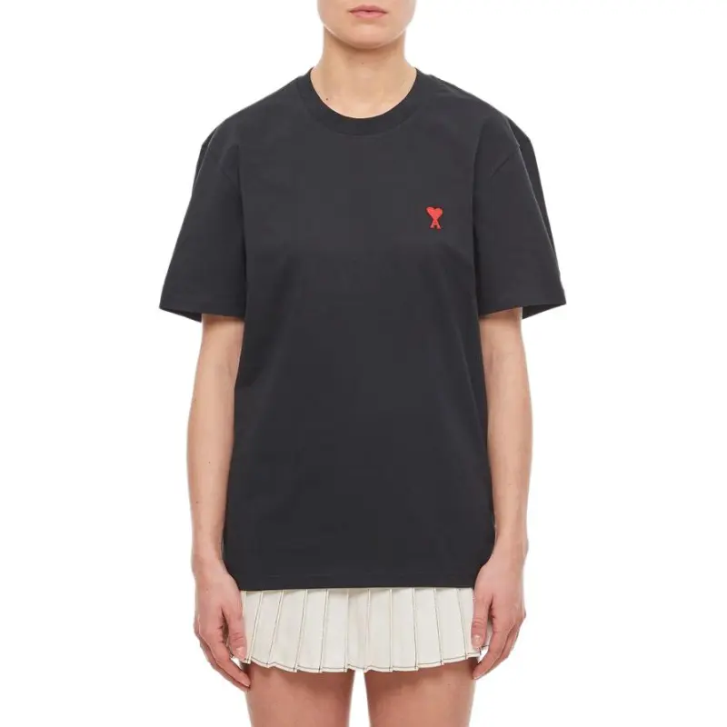 AMIPARIS Paris Ami De Coeur Logo Detailed T Shirt-3