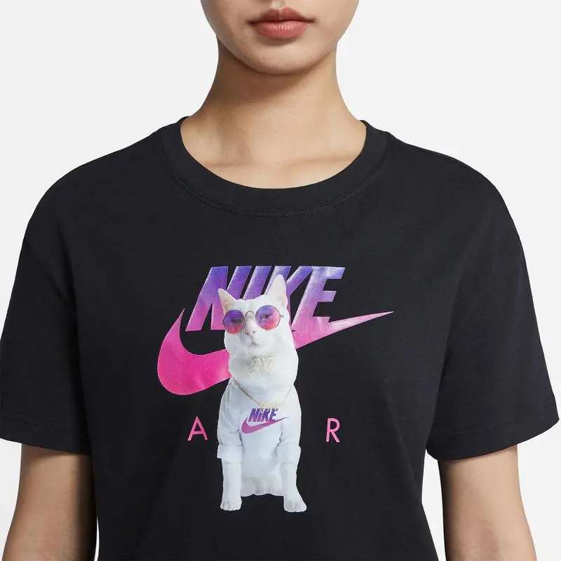 Nike T Shirts Women's Black-5