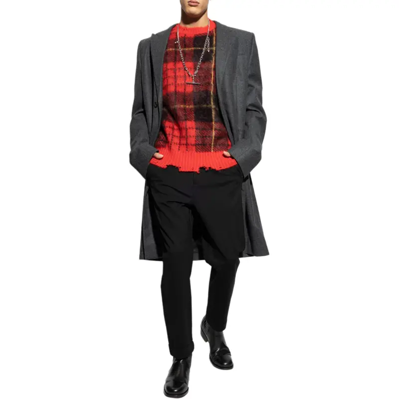 Alexander McQueen Single Breasted Oversized Coat-1