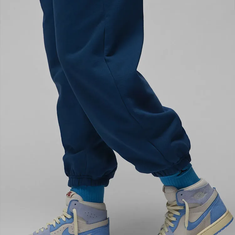 Jordan Flight Fleece Knitted Sweatpants Women's French Blue-4