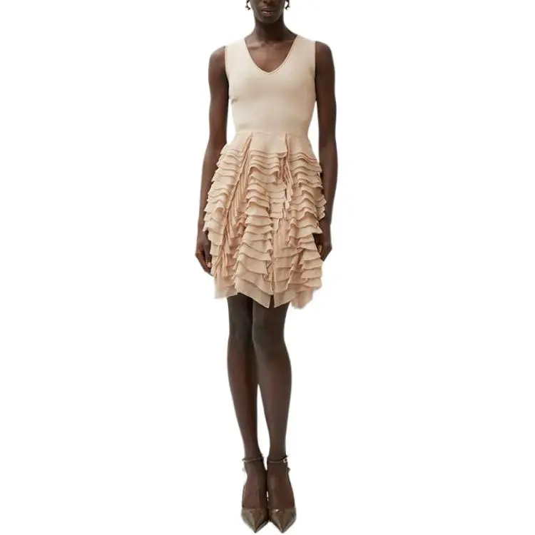 Antonino Valenti Sleeveless Dress Women's Beige-0