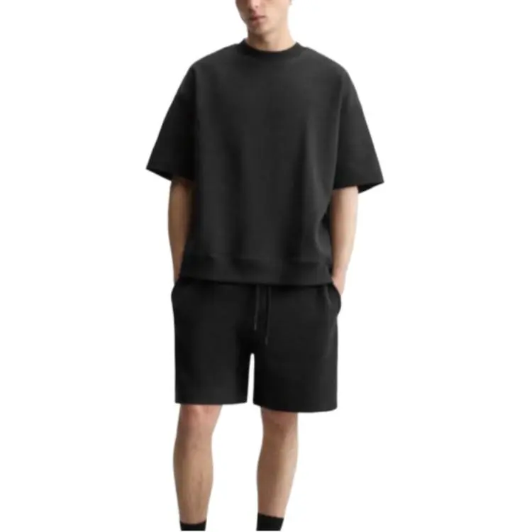 ZARA T Shirts Men Black-2