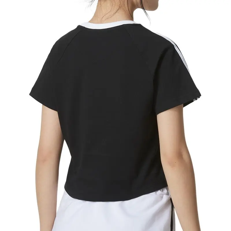 Adidas Originals Adicolor Raglan Sleeve T Shirt Women's Black-3