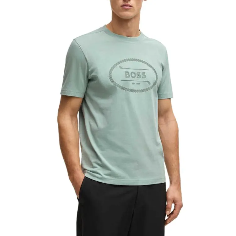 HUGO BOSS SS25 T Shirt Men's Aqua Green-3