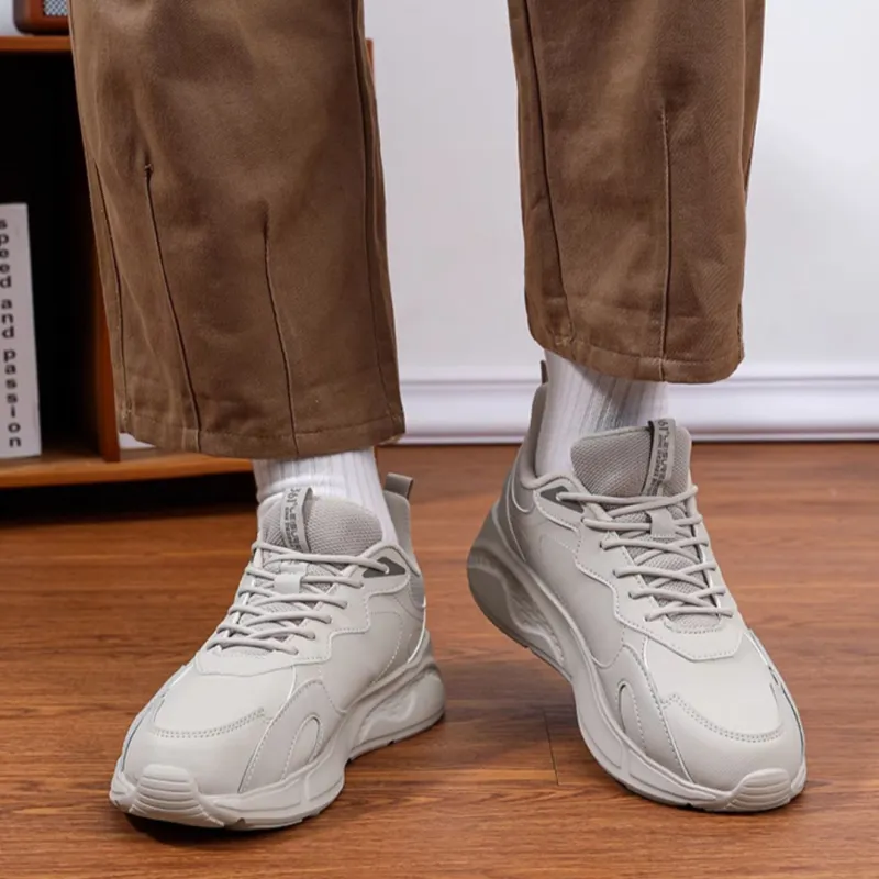 361° Anti-Slip Wear-Resistant Low-Top Casual Running Shoes Men's Gray-1