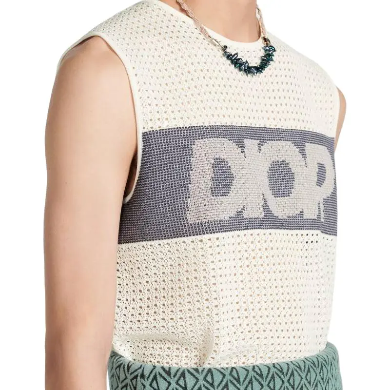 DIOR SLEEVELESS T Shirt Men's White-5