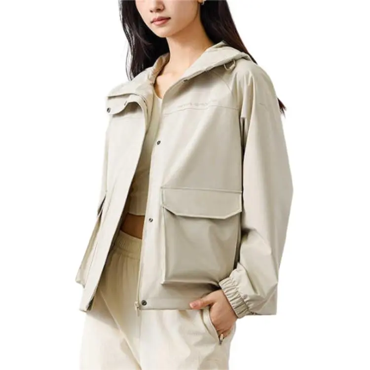 CHAOJIANTA Jackets & Coats Women's Plain Serene Gray-4