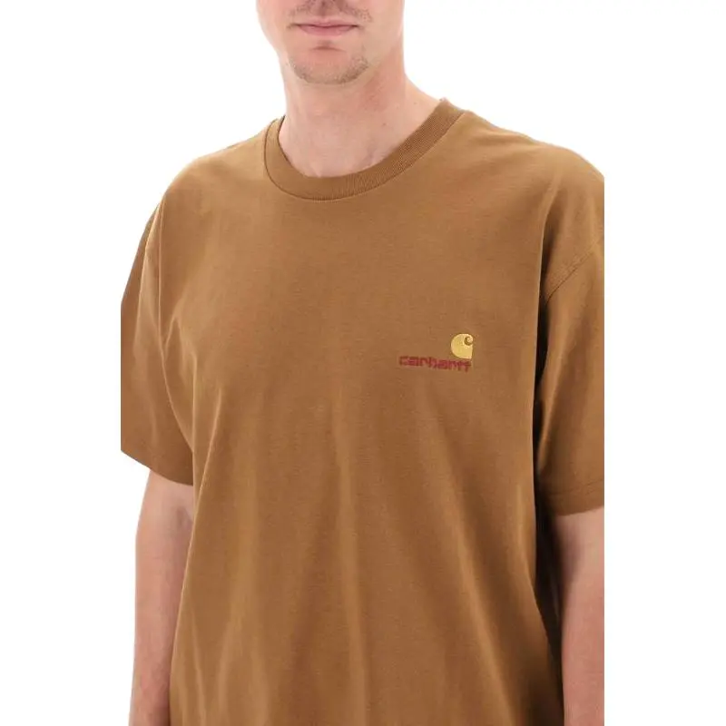 Carhartt WIP Embroidered logo Cotton T shirt-3