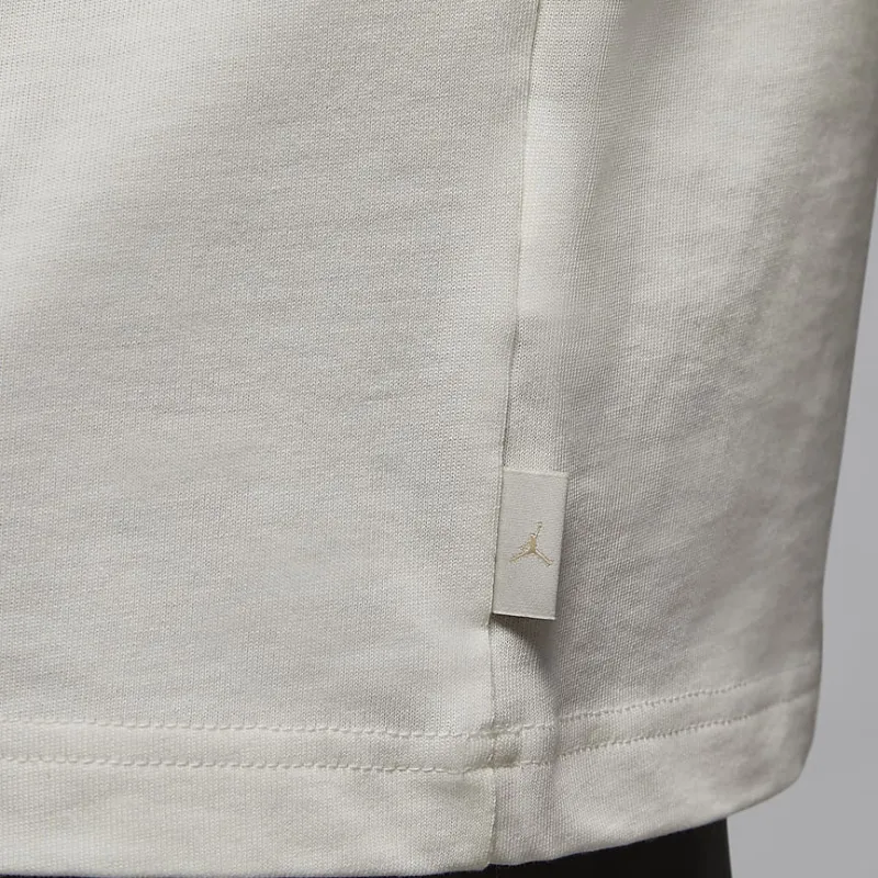 Jordan Wordmark T Shirt Men's Canvas White/Legend Light Umber-5